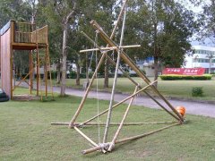 企业拓展训练罗马炮架项目介绍，四川盟略拓展训练中心