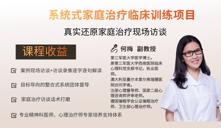盟略心理—系统式家庭治疗临床训练项目
